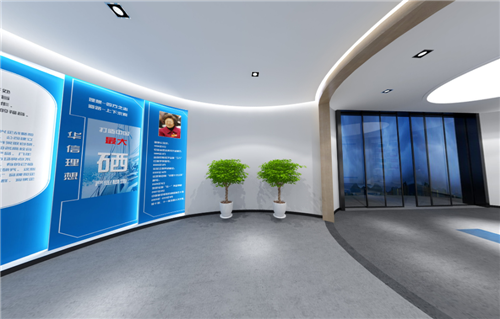 安徽j9.basketball药业展厅设计装修效果——进门大厅
